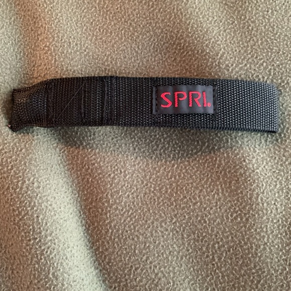 Spri purple and blue exercise bands with door attachment and exercise charts - Picture 3 of 6